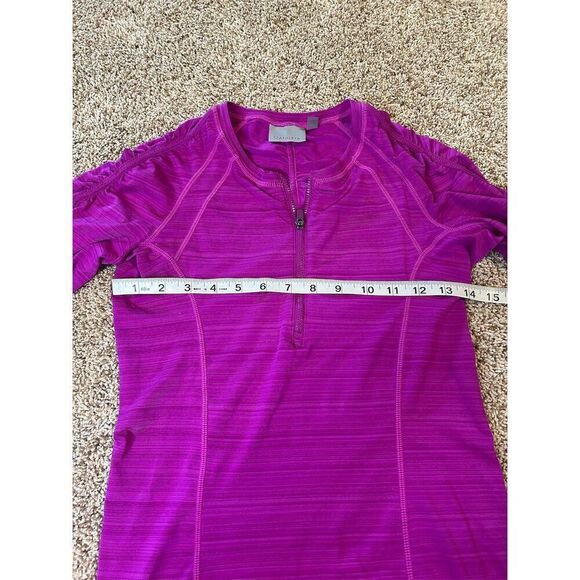 Athleta Women's XS Pink 1/4 Zip Long Sleeve Top Activewear - Picture 6 of 8